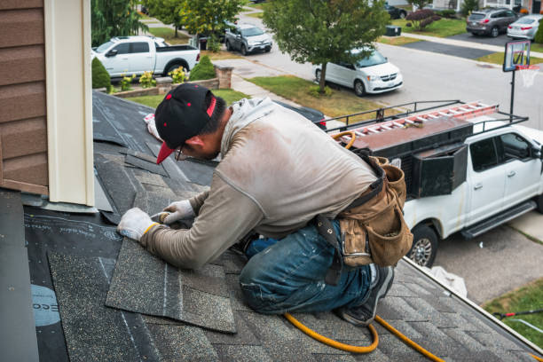 Professional Roof Inspection technician working in Simsbury, CT